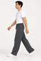 Men's Regenerated Fabric Baggy Smoked Sweatpants with Side Pockets - 7