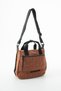 Soft Touch Premium Gummy Fabric, Women's Shoulder Bag - Tan Model: (D&L-14-20B) - 3