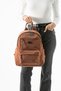Soft Touch Premium Gummy Fabric, Women's Backpack - Tan Model: (D&L-14-19C) - 2