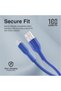 USB-A to Lightning Cable, Durable 10W USB-A to Lightning Charger with 480 Mbps Data Transfer, 10000 Bend Test and 100 cm Anti-Tangle Silicone Cord for iPhone 14, iPad, XCord-Ai Navy - 4
