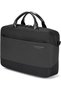 Casual Laptop Bag for 15.6-Inch Laptop, Waterproof Polyester & Microfiber Leather Work Bag with Front Zip Pockets, Adjustable Shoulder Strap & Trolley Strap