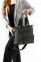 Soft Touch Premium Gummy Fabric, Women's Shoulder Bag - Gray Model: (D&L-14-19G) - 2