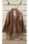 Italian Felt Coat with Patterned Wool Content