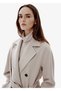 Regular Fit Belt Detail Double Breasted Beige Coat - 3