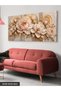 Textured Appearance Elegant Pink Flower One Piece Non-Lighted Canvas - Canvas Art Print - 3