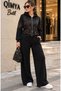 Lucky Life Women's Lace Detailed Hooded Cotton Jacket & Pants Double Set - 6