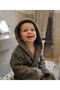 Outlet 100% Cotton Soft Bath Towel Bathrobe for Girls and Boys / Khaki - 2