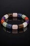 Women's Natural Stone Bracelet Cylinder Model 7 Chakra Natural Chakra Stone Bracelet - 4