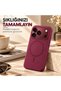 Magsafe Magnetic Premium Silicone Case Compatible with iPhone 18 Pro Burgundy with Velvet Interior Surface and Camera Protection - 5