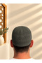 Men's Prayer Cap with Zigzag Pattern Standard Size Mv001 Hajj Umrah and Daily Use Prayer Cap - 2