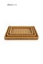 Set of 3 Rectangular Trays 29X20 35X25 40X30 cm Knitted Textured Presentation Tray - 2