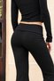 Teen Women's Coffee Waist Folded Carbon Brush Sweatpants - 3