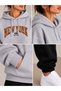 Hooded Tracksuit 2-Piece Set with Ribbed Bottom and Top Combination Leopard Print New York - 2