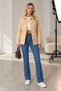 Women's Linen Boyfriend Cut Full-Fit Buttoned Jacket