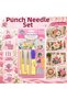 Punch Needle Set Punch Needle Embroidery Kit – Adjustable 3D Embroidery Pen, Different Needle Tips, Handcraft and Hobby Set - 2