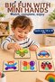 Wooden Educational 3D Puzzle Set of 5 – 5-Piece Educational Wooden Puzzle Toy - 2