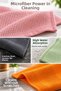 8 Pieces 30X40Cm Microfiber Cleaning Set - Glass Dust Dirt Drying High Water Absorbent Kitchen Cleaning Cloth - 4