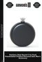 Stainless Steel Round 5 oz Single Flask Presentation Product Personal Item Men's Accessory