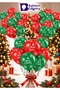 40 Happy New Year Balloons Red Green 31 cm – New Year Decoration - 3