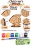 6-Piece Wooden Painting Figures Marine Series Educational Hobby Set with Acrylic Paints and Brush Gift - 4