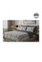 Double Bed Set 200/200 Fitted Sheet 200/220 Duvet Cover 4 Pillowcases - 2