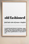 6 Piece Bar Dictionary Cocktail Definitions Framed Chart Set Cocktail Posters Bar Decor Six11 - 6