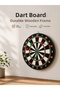 Dart Board with Sturdy Wooden Body Suitable for Use at Home, Office, and Playgrounds -