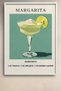 Margarita Cocktail Recipe Mint Green Framed Artwork Cocktail Poster Bar Kitchen Decor Kok14 - 2