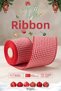 Christmas Red Plaid Wire-Woven Ribbon 5 Meters – Red Overlock Edged Steel Wire Voluminous Bow and Tree Decoration Ribbon