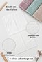 4-Piece Leaf Jacquard Towel Set |   50X90 Hand, Face, and Hair Towel |   100% Cotton |   High Absorbency, Fast Drying - 5