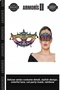 Delux Series Costume Detail Different Style Stylish Detail Colorful Lace Cutout Prom Party Mask Rainbow