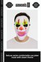 Delux Series Comfortable to Use Item: Laughing Psycho Clown Themed Joker Mask