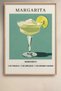 Margarita Cocktail Recipe Mint Green Framed Artwork Cocktail Poster Bar Kitchen Decor Kok14 - 2