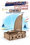 3D Paintable Wooden Sailing Ship Model DIY Educational Toy