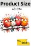 Cute & Funny Birds Adhesive Foil Sticker for Kitchen Countertop and Stove Back (60 X 54 cm) - Model 8 - 5