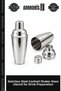 Stainless Steel Cocktail Shaker Cup Companion Drink Preparation Kitchen Tool