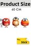 Cute & Funny Birds Adhesive Foil Sticker for Kitchen Countertop and Stove Back (60 X 54 cm) - Model 10 - 5