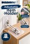 Luxury 3-Piece Adjustable Item Stabilizer with Transparent Adhesive Base Metal Furniture Safety Device