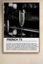 6 Piece Black White Classic Cocktails Framed Art Set Cocktail Posters Bar Decor Six09 - 7