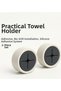 Set of 2 Practical Silicone Towel and Dishcloth Holders with Adhesive for Kitchen and Bathroom - 2