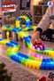 Magic Tracks 168 Piece Race Track with Light-Up Cars – 210 cm Flexible Track Length, Shapeable Colorful Track Toy Set - 4