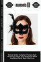 Delux Series Invitation Product Style Accessory Suede Covered Party Mask with Side Feathers and White Pearls 20X23 cm