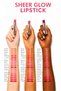 Sheer Glow Lipstick - Glossy Finish Moisturizing Lipstick - Tangerina Orange - 006 - 6