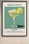 Margarita Cocktail Recipe Mint Green Framed Artwork Cocktail Poster Bar Kitchen Decor Kok14 - 2