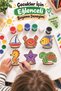 6-Piece Wooden Painting Figures Marine Series Educational Hobby Set with Acrylic Paints and Brush Gift - 3