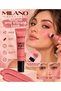 2-in-1 Sponge Tip Liquid Blush and Lipstick – Powder Puff Blush Lipstick – 4 Color Options - 2