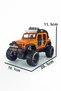 Metal Orange 1:24 Scale Off-Road Wrangler Jeep Car 20cm. |   3+ Years Old |   1 Piece |   Fine Motor Skill - 5