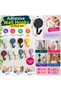 Set of 10 Plastic Self-Adhesive Colored Hangers