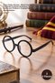 3 Pieces of Harry Potter Glasses – Black Framed Non-Prescription Costume Accessory, Cosplay Party Glasses for Adults and Children