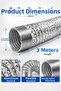 Aspirator Hood Pipe 127 mm Diameter 3 Meters Flexible Aluminum Ventilation Pipe - 2